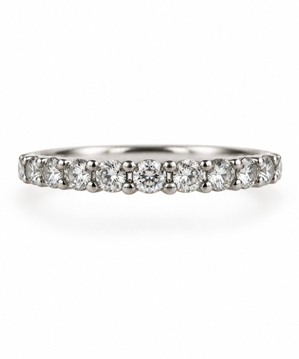 Anillo Cube — Anillo de plata 925 con circones