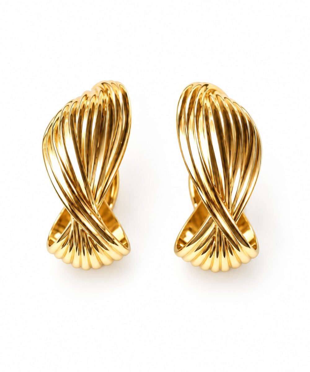 Aretes Golden Hoops — Aretes de Cobre 3 cms de diametro