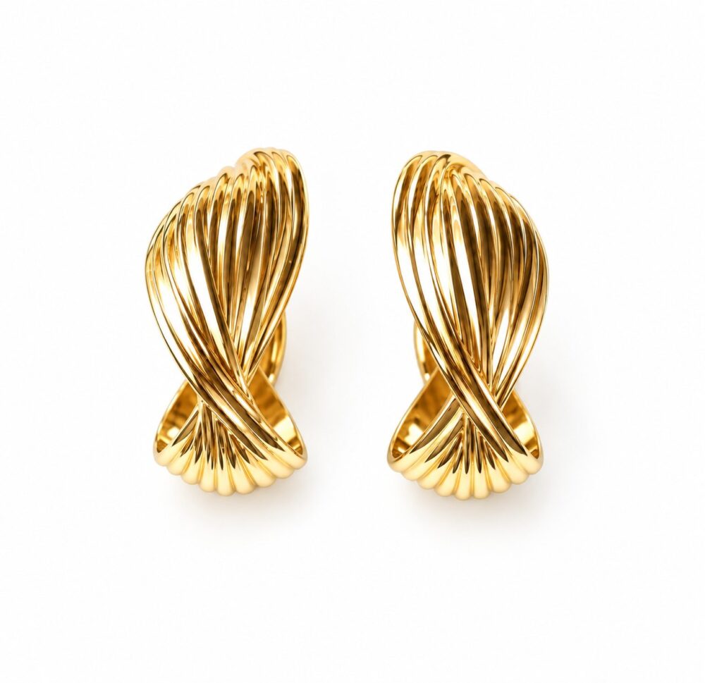 Aretes Golden Hoops — Aretes de Cobre 3 cms de diametro