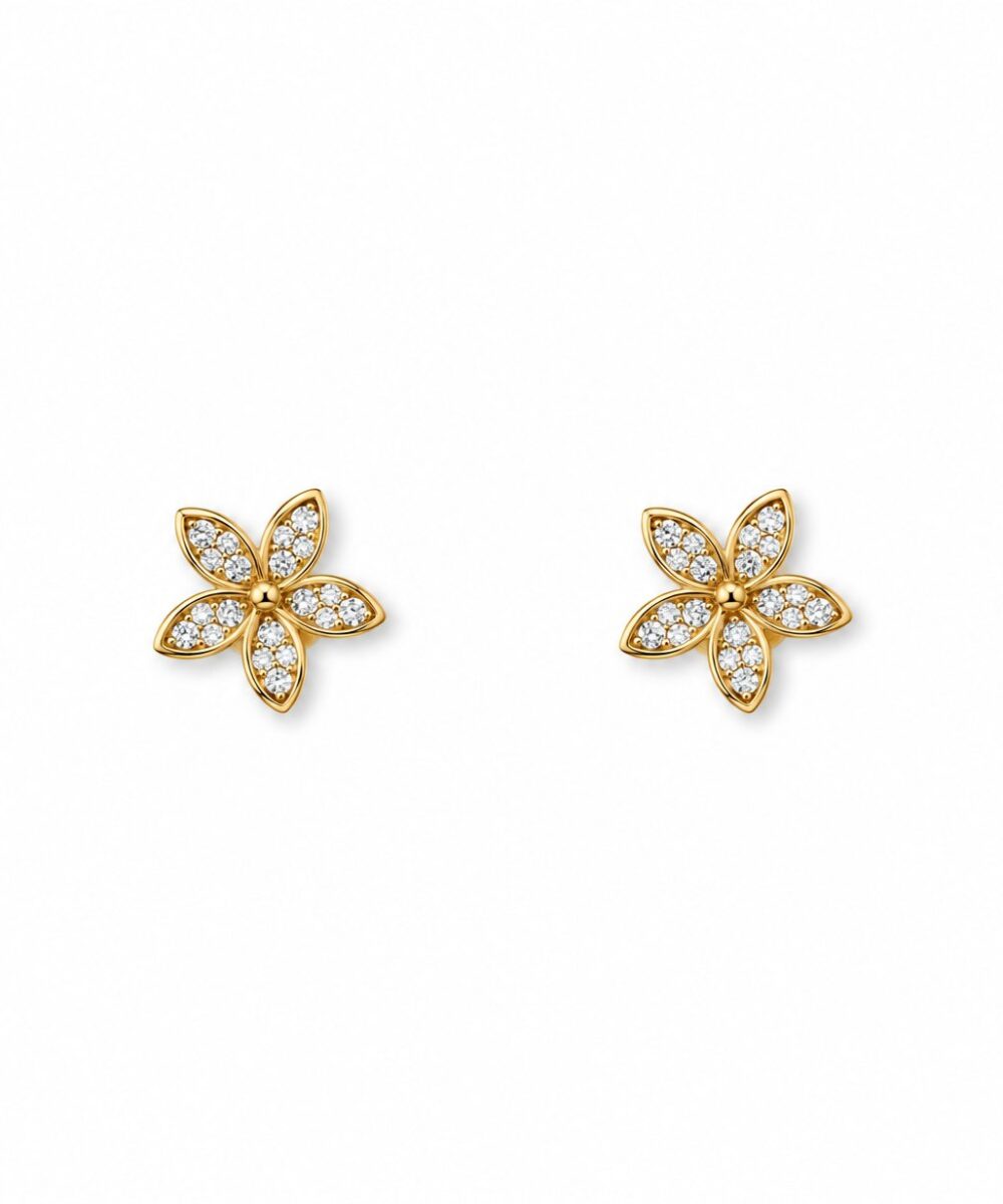 Aretes Iris — Aretes de plata bañados en oro