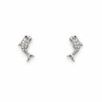 Aretes Peixe — Aretes de plata con circones