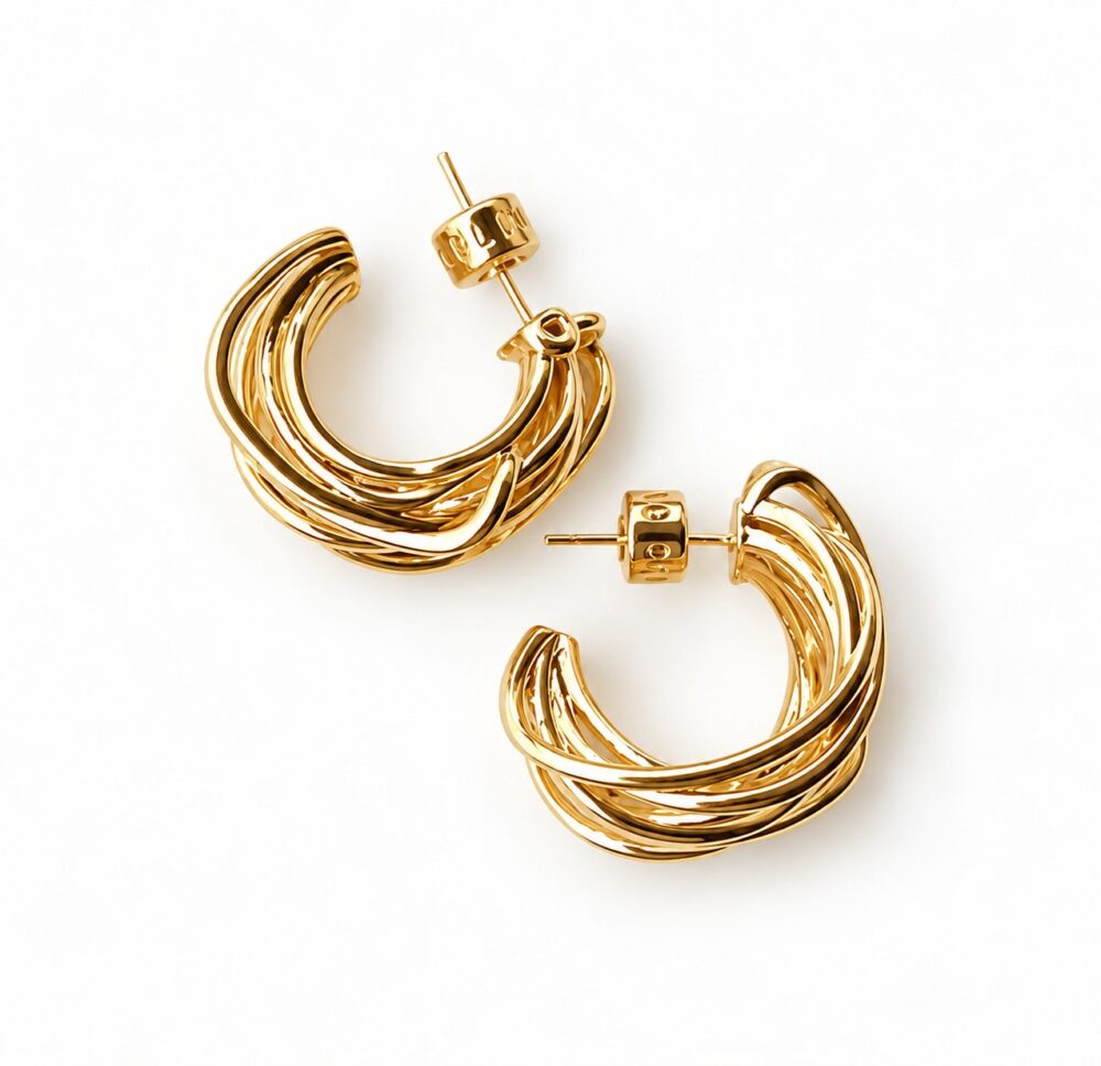 Aretes The Perfect Hoops — Aretes de Cobre 2.5cms de Diámetro