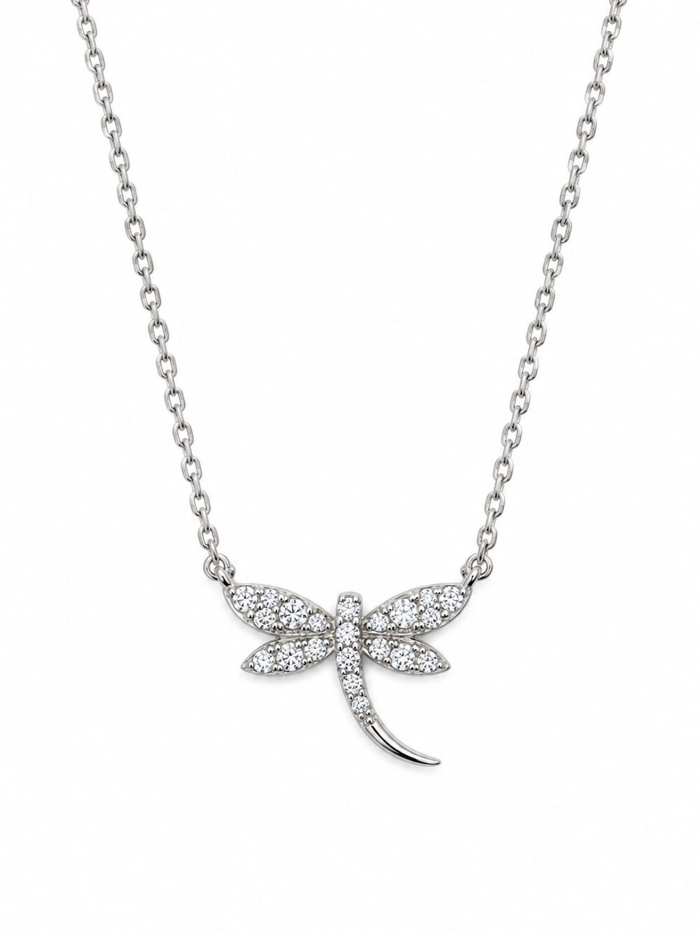Collar Libelula — Collar de plata con circones Collar Libelula — Collar de plata con circones