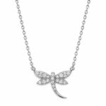 Collar Libelula — Collar de plata con circones