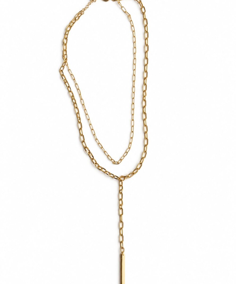 Collar Perfect Gold — Collar de acero Largo cerrado: 36cms