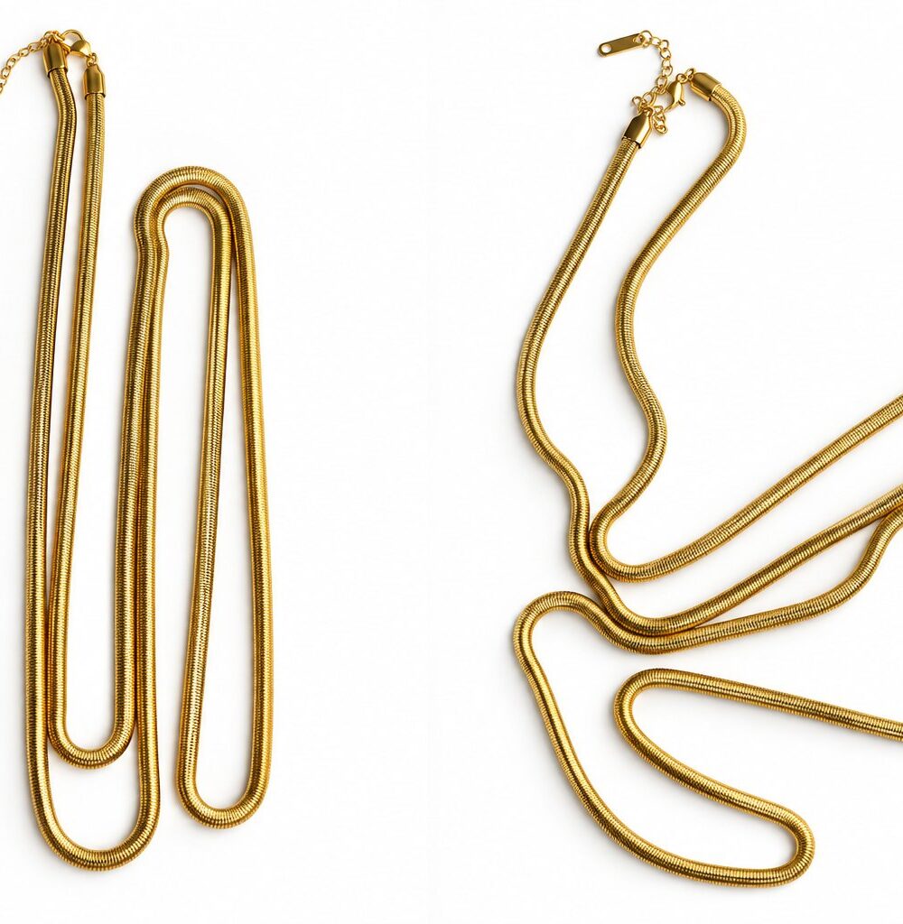 Collar Snake — Collar de acero Largo: 1.5 mts